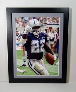 Emmitt Smith Dallas Cowboys Display Custom Framed NFL Football 8x10 Photo Plaque - Picture 1 of 4