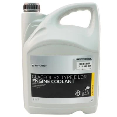 Renault 7711947051 anticongelante radiador mezcla lista Glaceol RX tipo E verde / azul 5l