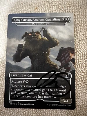 MTG Magic King Caesar, Ancient Guardian FOIL x1 Signed Proof IKO Slawomir Maniak - Image 1 of 2