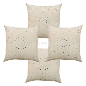 Handwoven Home Decor Cushion Embroidered Throw Pillow Cover Case Meditation - Picture 1 of 6