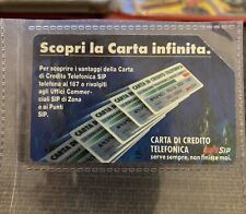 Rara Carta telefonica SIP. Mod Infinita. Tiratura Limitata Anno 1992. Serie 123