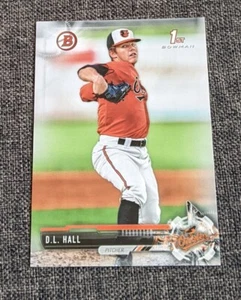 2017 1st Bowman Draft D.L. Hall #BD-82 Rookie Orioles Milwaukee Brewers ⭐ 🔥 - Bild 1 von 2