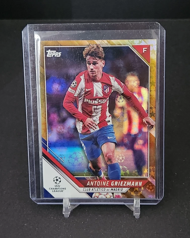 Antoine Griezmann 2021-22 Topps UCL Collection Gold Starball Foil /50  #88 - Image 1 of 3