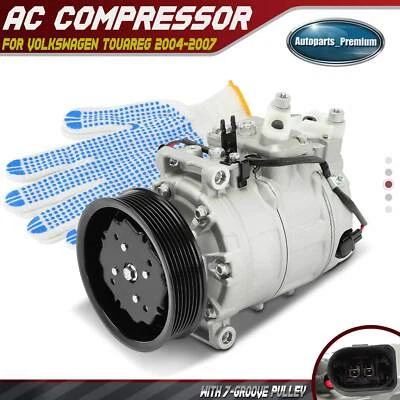 Compresor de aire acondicionado con estilo 7SEU16C para Volkswagen Touareg V8 Base 2004-2007 V8 4,2 L Foto 1 de 4