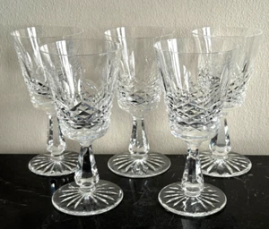 Juego de 5 copas de vino vintage Waterford Crystal Kenmare Claret - Imagen 1 de 4