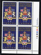 1987 Canada SC# 1133 LR Canadian Charter of Rights Plate Block M-NH Lot # 1895d