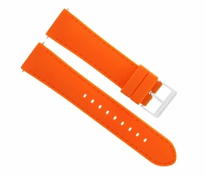 20MM SILICONE RUBBER DIVER BAND STRAP FOR CERTINA DS PODIUM FURIOUS WATCH ORANGE - Picture 1 of 5