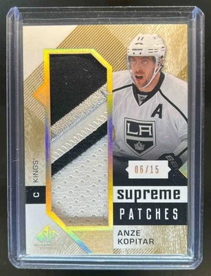 2016-17 SP Game Used Anze Kopitar Supreme Relics Patches #6/15 Kings - Image 1 of 2