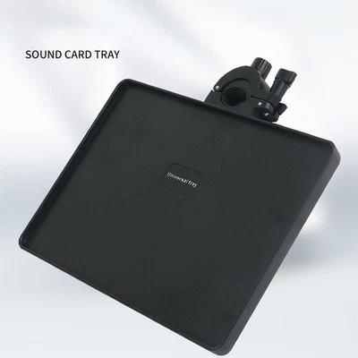 Hochwertig Mikrofon Tablett Stand Kunststoff Mikrofon Schwarz Stativ St?nder - Bild 1 von 4