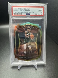 2020 PANINI SELECT TIE-DYE PRIZM #54GIANNIS ANTETOKOUNMPO 08/25 PSA 9 Die Cut - Picture 1 of 2