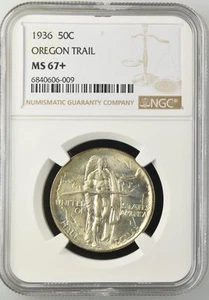 1936 Classic Commemorative Oregon Trail Memorial NGC MS-67+ OREGON TRAIL - Picture 1 of 2