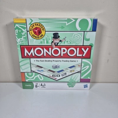 Hasbro Monopoly Board Game with Play Faster Speed Die Complete Set - Image 1 of 3