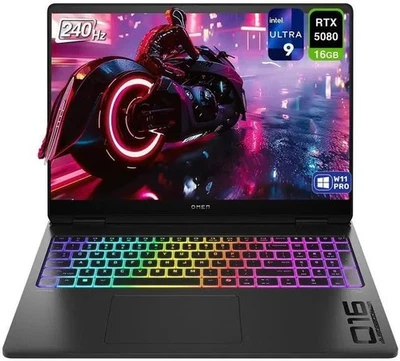 PORTATIL GAMING HP OMEN MAX 16" OLED 240Hz, ULTRA 9, 32GB, SSD 2TB, RTX 5080 Foto 1 de 4