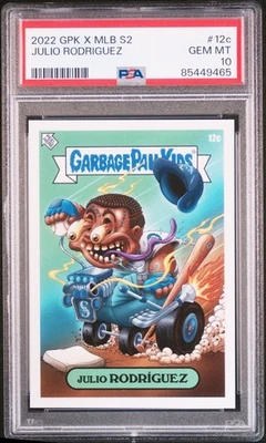 2022 TOPPS GARBAGE PAIL KIDS GPK X MLB SERIES 2 #12c JULIO RODRIGUEZ PSA 10 - Image 1 of 2