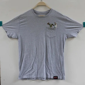 Vintage Red Bull CONQUEST Street Fighter Men's T-Shirt Gray Pocket Size L - Picture 1 of 7