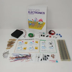 DISCOVER ELECTRONICS Real Components SPARKLE LABS Lesson Book PARTS ONLY No Box - Picture 1 of 7