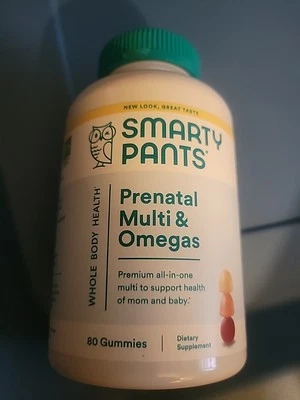 Pantalones Smarty Vitamina Prenatal Multi & Omegas Gomoso - 80 unidades Foto 1 de 4