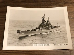Vintage Official USN Photo - USS WISCONSIN BB-64 - Picture 1 of 1