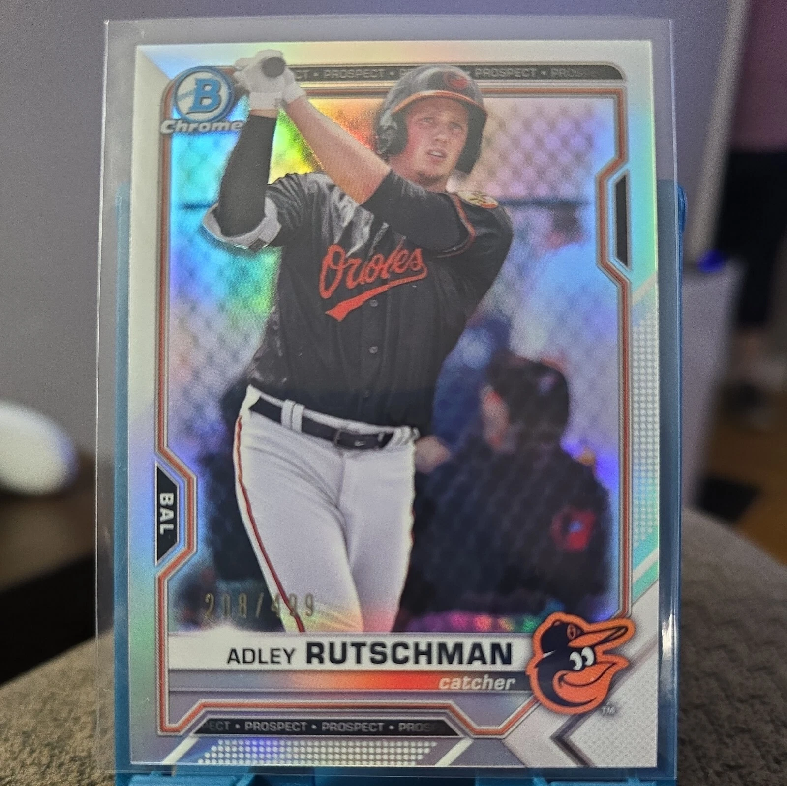 Adley Rutschman 2021 Bowman Chrome /499 Refractor /499 Prospects BCP-121 Orioles
