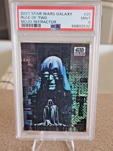 2021 TOPPS STAR WARS GALAXY #25 RULE OF TWO MOJO REFRACTOR #/50 PSA 9 🔥 Vader - Picture 1 of 4