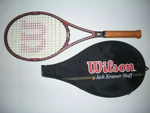 WILSON JACK KRAMER STAFF MIDSIZE 85 TENNIS RACQUET 4 3/8 ST.VINCENT AZQ - Picture 1 of 7