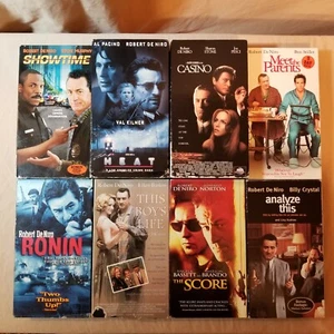 Robert De Niro 8 VHS Video Lot Heat Casino Score Ronin Showtime This Boys Life & - Picture 1 of 12