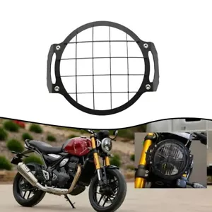 Headlight Cover Protection Grille Mesh Guard For Triumph Speed400 Scrambler400X - Foto 1 di 8