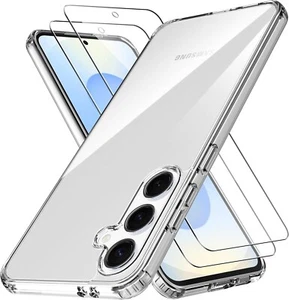 COVER per Samsung Galaxy S25 5G CUSTODIA TPU + PELLICOLA VETRO TEMPERATO - Imagen 1 de 9