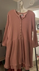 Free People Beach Womens Dress Small Pink Blossom Resort Vacation Cover-Up Boho - Picture 1 of 2