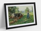 JULIEN DUPRE, IN A PASTURE -FRAMED WALL ART POSTER PRINT 4 SIZES