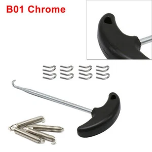 Motorcycle Exhaust Pipe Muffler Mounting Springs Hooks Set Link Steel - Picture 1 of 4