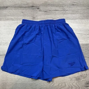 Vintage 90s Reebok Mens Sz M Shorts Baggies Blue Made In USA - Picture 1 of 12