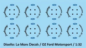 Decals llantas OZ Ford Motorsport 1:32 1:43 1:24 1:18 wheels rims calcas - Imagen 1 de 7