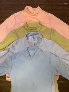 Lot of 4 Nike Girl's Fit Dry Under Armour Long Sleeve Shirt Size Small S M - Picture 1 of 8