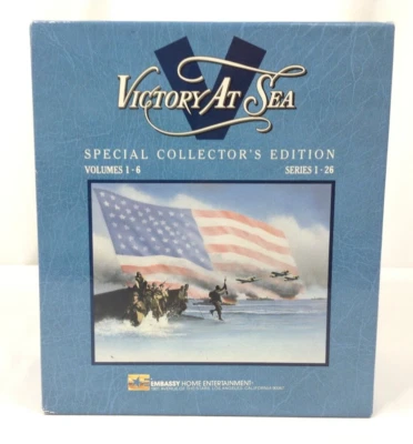 Victory at Sea WWII Series 1-26 Episodes | VHS Documentary | 6 Tapes Sealed - Image 1 of 4