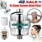 4 Pack 15 Stage Shower Filter for Hard Water Softener Remove Chlorine & Flouride