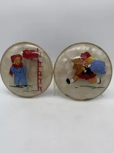 Vintage Peter Watson's Studio Reverse Hand Painted Nursery Rhymes Wall Art - Picture 1 of 7