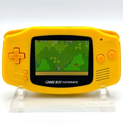 Nintendo Game Boy Advance GBA iPS V2 Backlight Backlit LCD Console Golden Yellow - Image 1 of 3