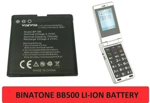 Batería genuina para teléfono móvil Binatone Speakeasy BB500 / BB-500 / BB 500 GSM - Imagen 1 de 1