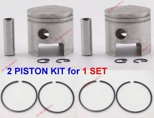 For YAMAHA Outboard 4/6/8 HP Piston Kit 0.50 677-11636-00, Ring 647-11610-20 X2 - Foto 1 di 3