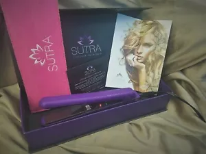 Beauty Purple Straightener Sutra Hair Iron Polished Ceramic Plates - Picture 1 of 7