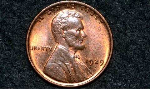 1929 p Lincoln Cent * BU UNC * CHOICE RB RED-BROWN Cover