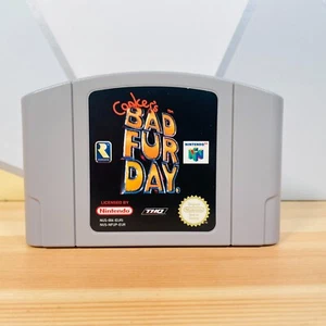 Conker's Bad Fur Day Nintendo 64 THQ Platform Fighting videogioco solo cartuccia - Foto 1 di 7