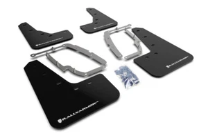 RALLYARMOR 2017-2021 TESLA MODEL 3 RALLY ARMOR UR MUD FLAPS BLACK WHITE LOGO - Picture 1 of 3