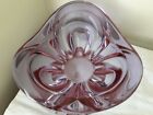Murano Glass Purple Bowl 20 Cm Across And 10 Cm Deep At The Widest Point