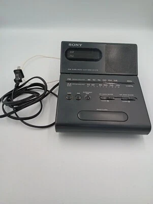 Sony ICF-C770 Dual Digital Alarm Clock AM FM Radio Vintage Retro Tested Works! - Image 1 of 4
