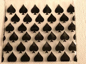 1000 SMALL BAGGIES 1515 1.5" X 1.5" MINI RESEALABLE POLY BAGS BLACK SPADES - Picture 1 of 11