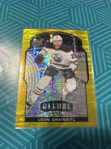 LEON DRAISAITL 2020-21 ALLURE #58 YELLOW TAXI PARALLEL OILERS - Picture 1 of 2