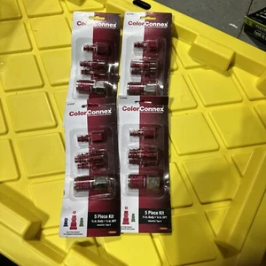 4er-ER-PACK (5 STÜCK KITS) LUFTSCHLAUCHBESCHLAG 1/4"" TYP D FARBE VERBINDEN VON LEGACY! NEU! - Bild 1 von 4