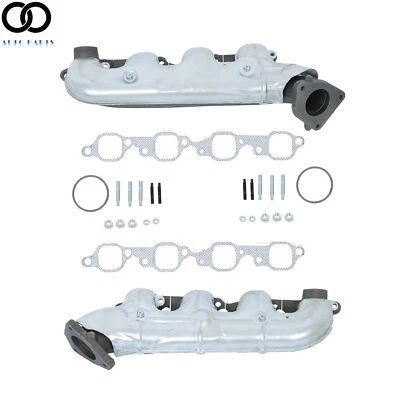 LH & RH Exhaust Manifold For 01-06 Chevy Silverado 3500 GMC Sierra 2500 HD 8.1L - Image 1 of 4